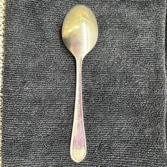 1 Tea Spoon Teaspoon Stainless DJ Korea DJ5 Glossy Round Tip Outline - Picture 4 of 7